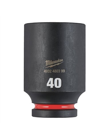 Chei tubulare de impact SHOCKWAVE IMPACT DUTY - Milwaukee - 40 mm 3/4 inch impact socket deep - 1 buc - cod 4932480399