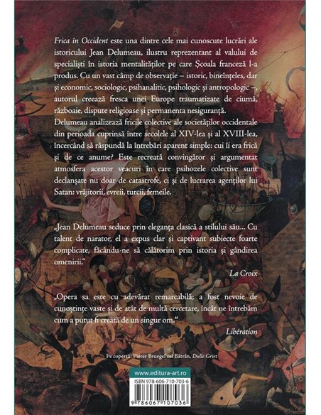 Frica in Occident. Secolele XIV - XVIII. O cetate asediata - Jean Delumeau | Editura Art [necartonata]