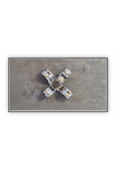 Set x 50 bucati Nituri tip ancora vopsite electrostatic RAL 7016 - Antracit dim. 5x25x16mm