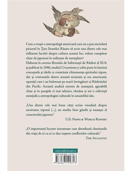 Crizantema si sabia. Tipare ale culturii japoneze - Ruth Benedict | Editura Art [necartonata]
