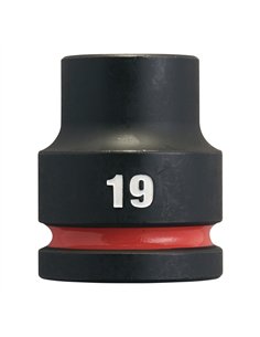Chei tubulare de impact SHOCKWAVE IMPACT DUTY - Milwaukee - 19 mm 3/4 inch impact socket STD - 1 buc - cod 4932480362 2