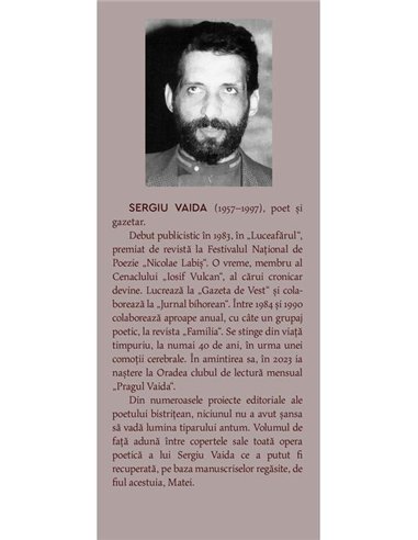 Intr-o lumina aurie - Sergiu Vaida | Cartea Romaneasca [necartonata]