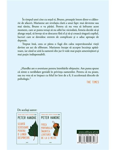 Femeia stangace - Peter Handke | Editura Art [necartonata]