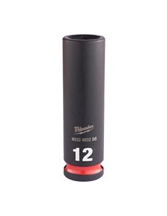 Chei tubulare de impact SHOCKWAVE IMPACT DUTY - Milwaukee - 12 mm 3/8 inch impact socket deep - 1 buc - cod 4932480286
