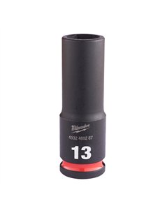 Chei tubulare de impact SHOCKWAVE IMPACT DUTY - Milwaukee - 13 mm 3/8 inch impact socket deep - 1 buc - cod 4932480287