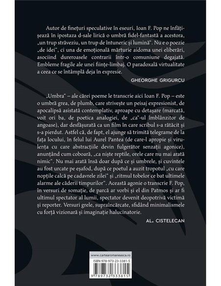 poemele umbrei - Ioan F. Pop | Cartea Romaneasca [necartonata]