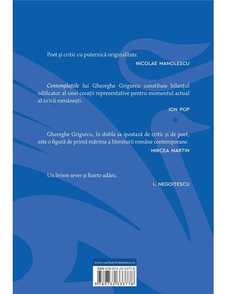 Reverberatii - Gheorghe Grigurcu | Cartea Romaneasca [necartonata]