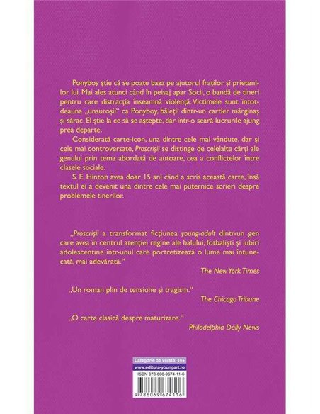 Proscrisii - S. E. Hinton | Young Art [cartonata]