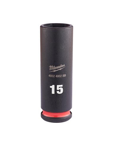 Chei tubulare de impact SHOCKWAVE IMPACT DUTY - Milwaukee - 15 mm 3/8 inch impact socket deep - 1 buc - cod 4932480289