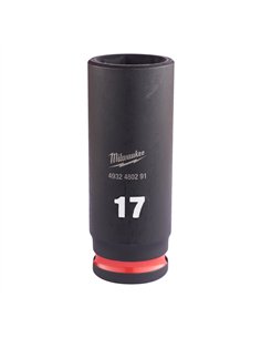 Chei tubulare de impact SHOCKWAVE IMPACT DUTY - Milwaukee - 17 mm 3/8 inch impact socket deep - 1 buc - cod 4932480291