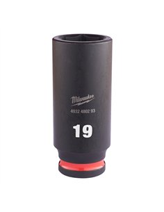 Chei tubulare de impact SHOCKWAVE IMPACT DUTY - Milwaukee - 19 mm 3/8 inch impact socket deep - 1 buc - cod 4932480293