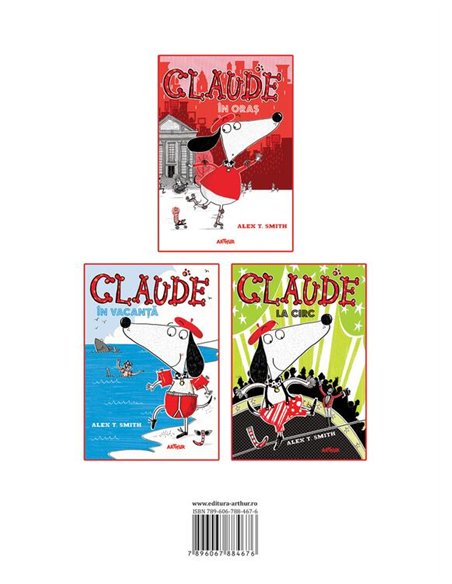 Box set CLAUDE. Volumele 1-3 - Alex T. Smith | Arthur [cartonata]