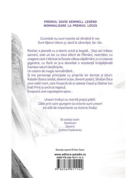 Calea regilor (vol. 1) - Brandon Sanderson | Paladin [cartonata]