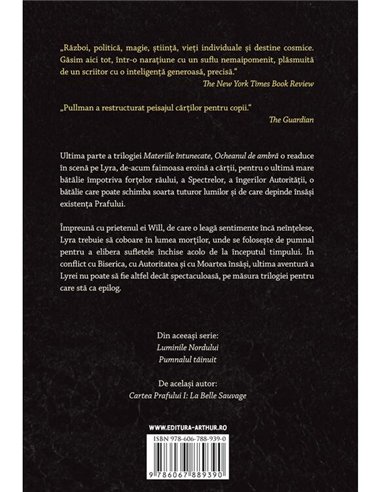 Materiile intunecate III: Ocheanul de ambra - Philip Pullman | Arthur [cartonata]