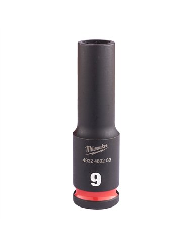 Chei tubulare de impact SHOCKWAVE IMPACT DUTY - Milwaukee - 9 mm 3/8 inch impact socket deep - 1 buc - cod 4932480283