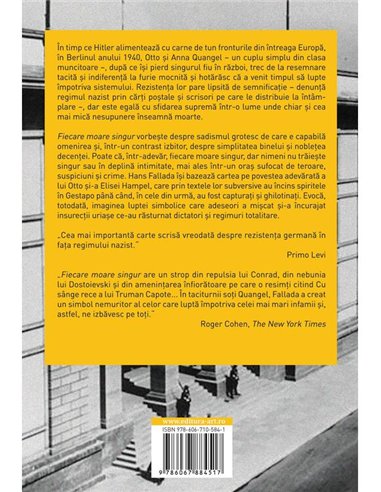 Fiecare moare singur - Hans Fallada | Editura Art [cartonata]