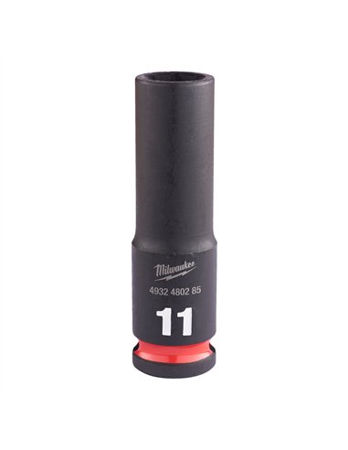 Chei tubulare de impact SHOCKWAVE IMPACT DUTY - Milwaukee - 11 mm 3/8 inch impact socket deep - 1 buc - cod 4932480285