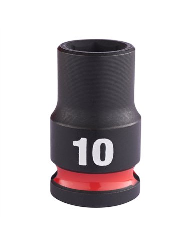Chei tubulare de impact SHOCKWAVE IMPACT DUTY - Milwaukee - 10 mm 3/8 inch impact socket STD - 1 buc - cod 4932480267