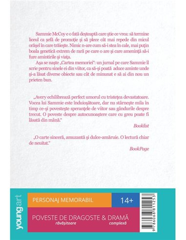 Cartea memoriei - Lara Avery | Young Art [cartonata]