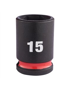 Chei tubulare de impact SHOCKWAVE IMPACT DUTY - Milwaukee - 15 mm 3/8 inch impact socket STD - 1 buc - cod 4932480272