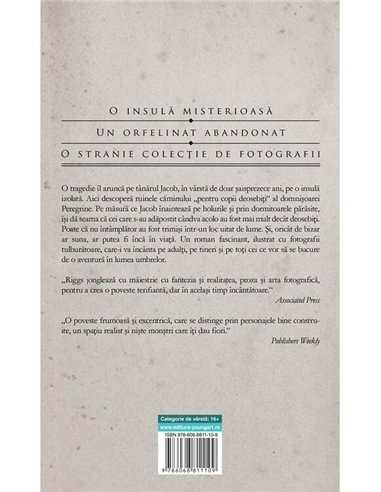 Miss Peregrine 1. Caminul copiilor deosebiti - Ransom Riggs | Young Art [necartonata]