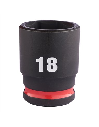 Chei tubulare de impact SHOCKWAVE IMPACT DUTY - Milwaukee - 18 mm 3/8 inch impact socket STD - 1 buc - cod 4932480275