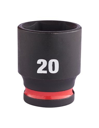 Chei tubulare de impact SHOCKWAVE IMPACT DUTY - Milwaukee - 20 mm 3/8 inch impact socket STD - 1 buc - cod 4932480277