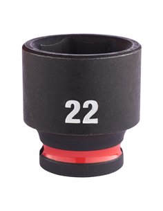 Chei tubulare de impact SHOCKWAVE IMPACT DUTY - Milwaukee - 22 mm 3/8 inch impact socket STD - 1 buc - cod 4932480279