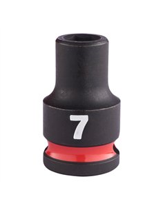 Chei tubulare de impact SHOCKWAVE IMPACT DUTY - Milwaukee - 7 mm 3/8 inch impact socket STD - 1 buc - cod 4932480264