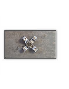 Set x 50 bucati Nituri tip ancora vopsite electrostatic RAL 2003 - Pastel Orange dim. 5x25x16mm