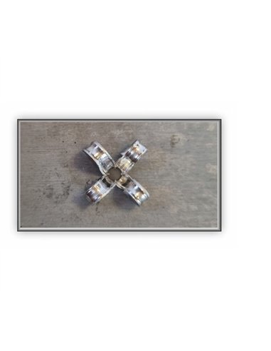 Set x 50 bucati Nituri tip ancora vopsite electrostatic RAL 2003 - Pastel Orange dim. 5x25x16mm