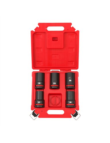 Chei tubulare 1 inch - Milwaukee - 1 inch Socket Set Deep - 5 buc - cod 4932498752