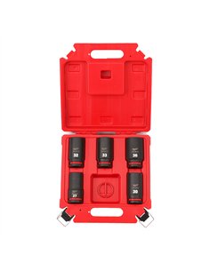 Chei tubulare 3/4 inch - Milwaukee - 3/4 inch Socket Set Deep - 5 buc - cod 4932498750