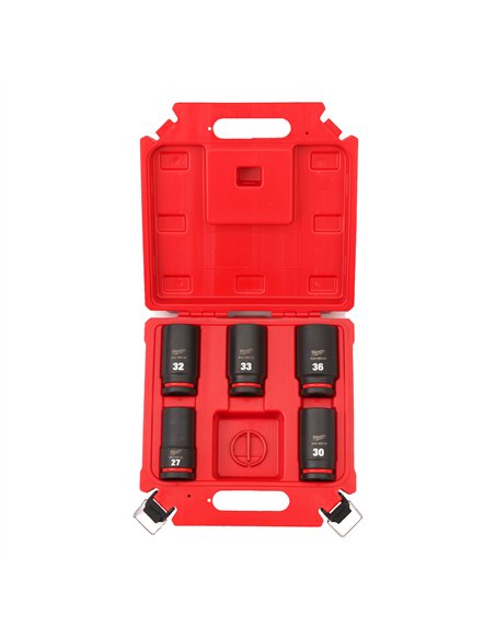 Chei tubulare 3/4 inch - Milwaukee - 3/4 inch Socket Set Deep - 5 buc - cod 4932498750