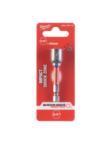 Chei magnetice tubulare GEN II SHOCKWAVE - Milwaukee - Nut Driver Mag ShW 3/8 inch x 65 mm - 1 buc - cod 4932492440