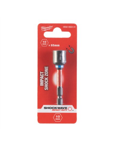Chei magnetice tubulare GEN II SHOCKWAVE - Milwaukee - Nut Driver Mag ShW HEX10 x 65 mm - 1 buc - cod 4932492441