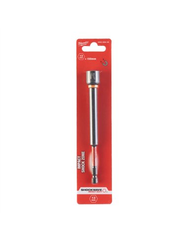 Chei magnetice tubulare GEN II SHOCKWAVE - Milwaukee - Nut Driver Mag ShW HEX13 x 150 mm - 1 buc - cod 4932492448