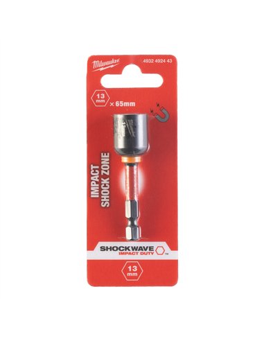 Chei magnetice tubulare GEN II SHOCKWAVE - Milwaukee - Nut Driver Mag ShW HEX13 x 65 mm - 1 buc - cod 4932492443