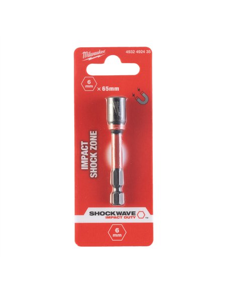 Chei magnetice tubulare GEN II SHOCKWAVE - Milwaukee - Nut Driver Mag ShW HEX5.5 x 65 mm - 1 buc - cod 4932492434