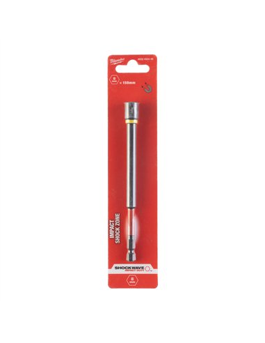 Chei magnetice tubulare GEN II SHOCKWAVE - Milwaukee - Nut Driver Mag ShW HEX8 x 150 mm - 1 buc - cod 4932492446