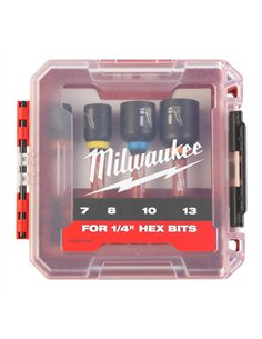 Chei magnetice tubulare GEN II SHOCKWAVE - Milwaukee - Mag ShW Impact Duty Nut Driver Set - 4 buc - cod 4932492445 2