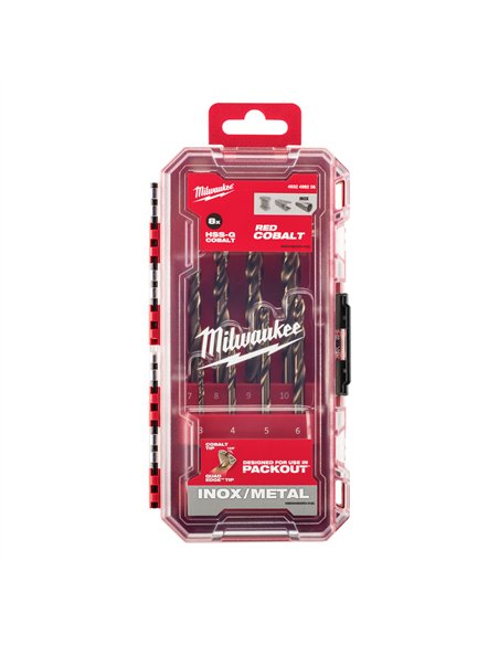 Burghiu pentru metal Red Cobalt HSS-Ground DIN 338 de la Milwaukee cod 4932499256