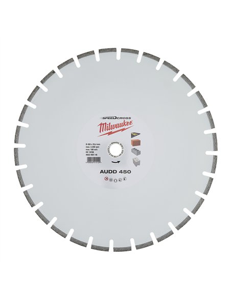 Disc diamantat Speedcross AUDD Milwaukee - 450 mm - 1 buc - cod 4932492145