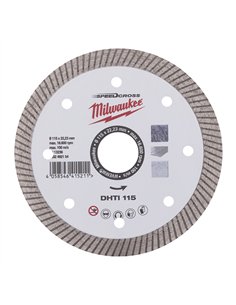 Disc diamantat Speedcross DHTI Milwaukee - 115 mm - 1 buc - cod 4932492154