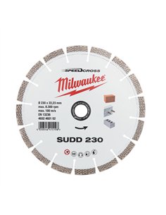 Disc diamantat Speedcross SUDD Milwaukee - 230 mm - 1 buc - cod 4932492152