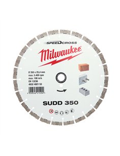 Disc diamantat Speedcross SUDD Milwaukee - 350 mm - 1 buc - cod 4932492153