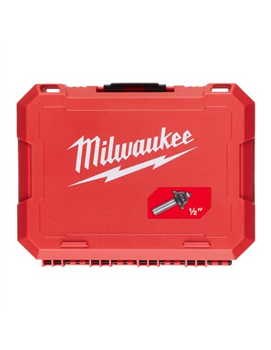 Set capete pentru frezare - Milwaukee - Router bit set 12.7mm - 6 buc - cod 4932493579