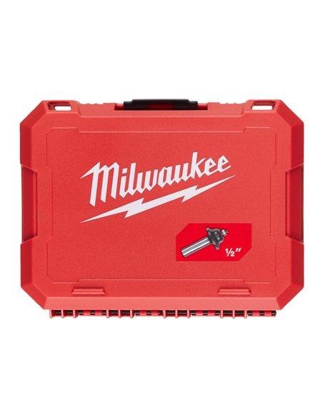 Set capete pentru frezare - Milwaukee - Router bit set 12.7mm - 6 buc - cod 4932493579