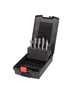 Freze carbura - Milwaukee - Burrs TC 6 x 10mm set - 5 buc - cod 4932493577