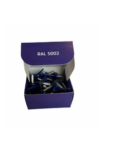 Set x 50 bucati Nituri cap lat vopsite electrostatic cu garnitura EPDM RAL 5002 Ultramarine Blue 4.8x20x16mm (aplicatie fibrocim